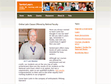 Tablet Screenshot of latinclasses.seniorlearn.org